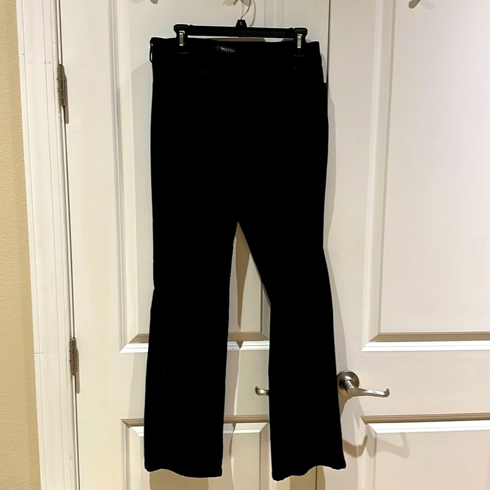 Boot Leg Black Velvet Jeans